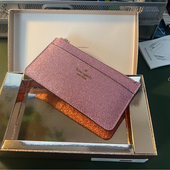 Kate Spade glitter, pink clutch/wallet… Brand new with tags - Picture 4 of 7